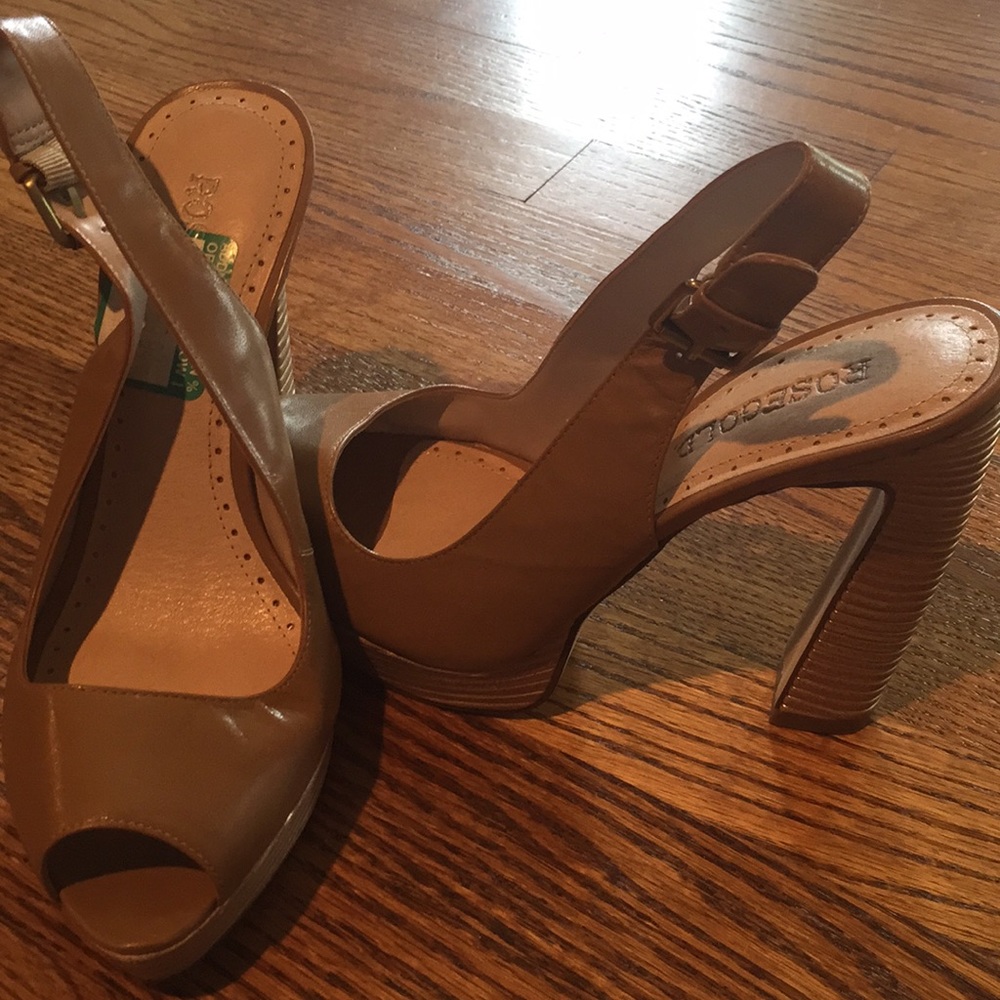 Gorgeous Rosegold slingback heels